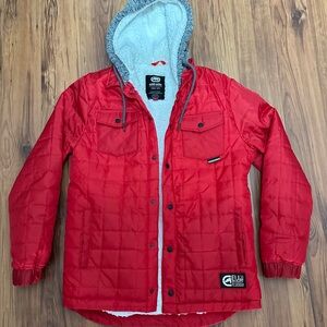 Ecko Unlimited Red Quilted Jacket